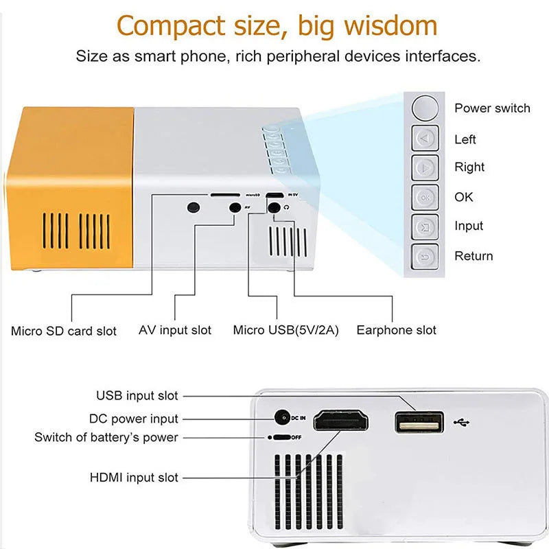 K0ala™ Mini Portable Projector