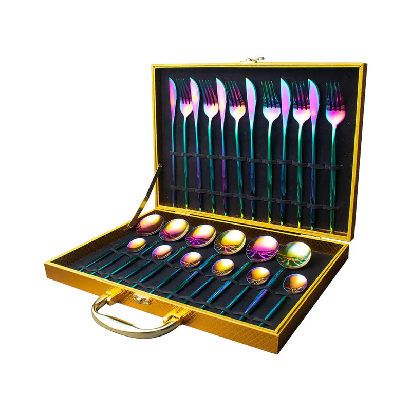 K0ala™ 24pcs Gold Stainless Steel Cutlery Set